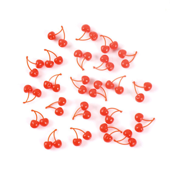0.6cm mini simulation fruit cherry toy diy mini kitchen ingredients accessories miniature food play one-piece cherry