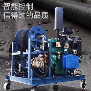 Ultra-high pressure high-power commercial four-cylinder diesel gasoline engine cleaning municipal community sewer pipeline dredging cleaning machine
