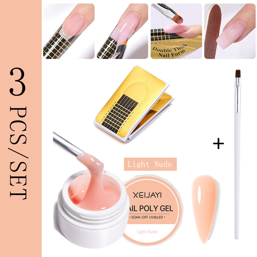 Uñas fototerapia extensión pegamento traje extensión rápida con soporte de papel fototerapia pluma Firme y Duradera adecuado para el principiante