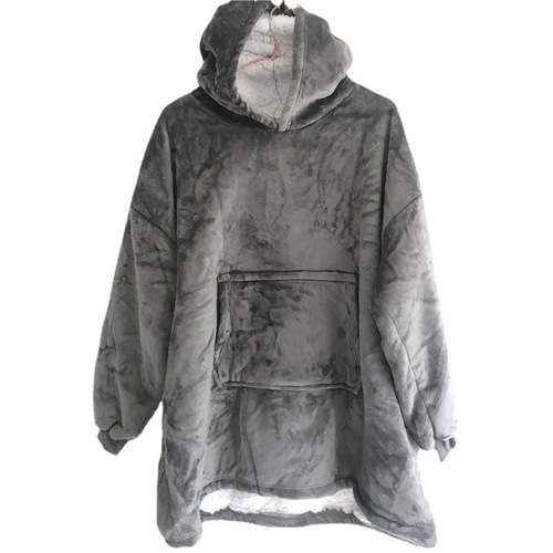 Cross-border flannel lazy blanket outdoor cold-proof clothing hoodie fleece lazy blanket sherpa lazy clothes Amazon