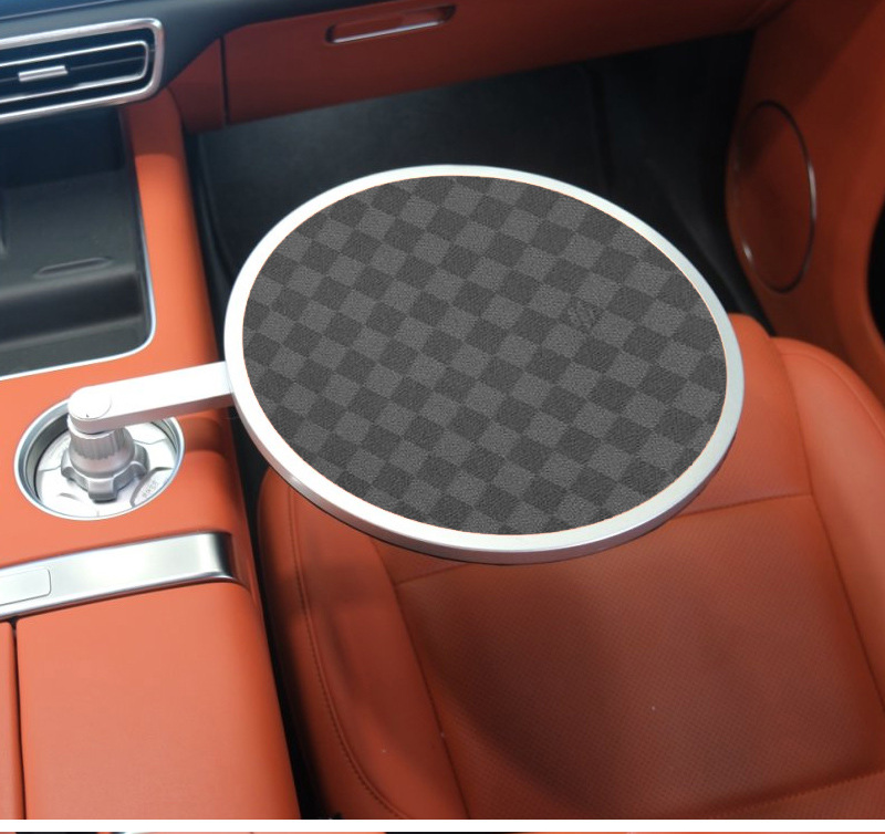 Ideal Wenjie Weilai Xiaopeng Xiaomi Car-Mounted Suspended Small Table Universal Dinner Plate Small Round Table Tea Tray Office Rotation