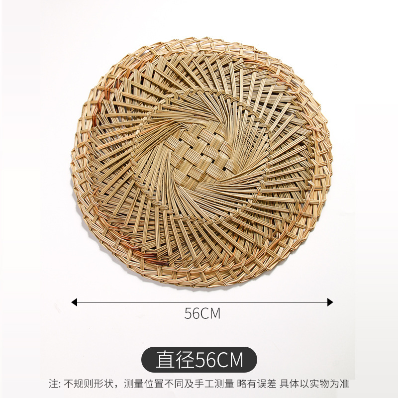 Al por mayor bolos al vapor almohadilla de aguja de pino almohadilla de hierba redonda tejida a mano cabeza de bolos al vapor cojín de jaula pequeña cojín de bolos de paleta