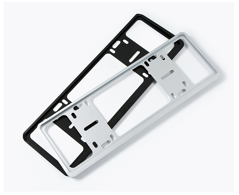 Iron double-layer license plate frame, multi-size, thickened license plate model, small car modification accessory, protective license plate frame