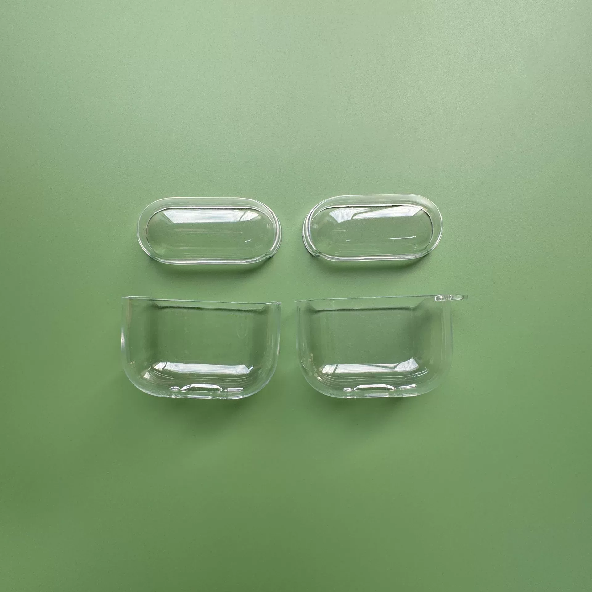 Protective case (Apple AirPods Pro2) transparent TPU/PC, hard/soft shell, lanyard options