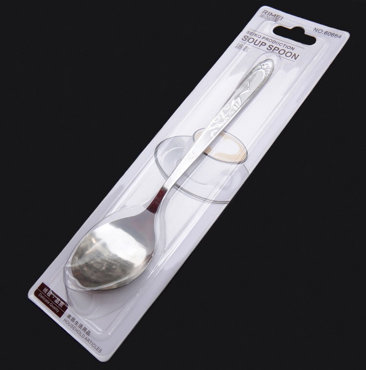 Jinda Japan-US Spoon 60664 Round Spoon 60663 Pointed Spoon Medium Stainless Steel Spoon Children Men and Women's Family