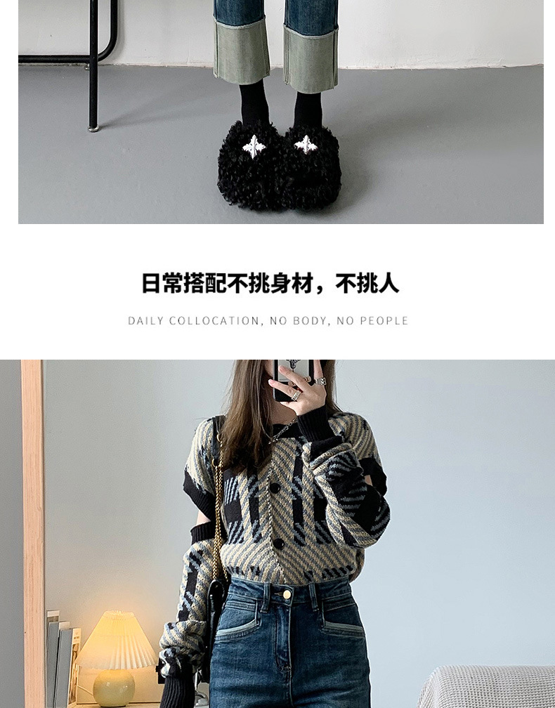 Spring new Korean-style retro color-blocking high-waisted straight-leg pants that make you look petite, 8-8 out of 10 skinny skinny jeans with a cigarette tube for women pic 15