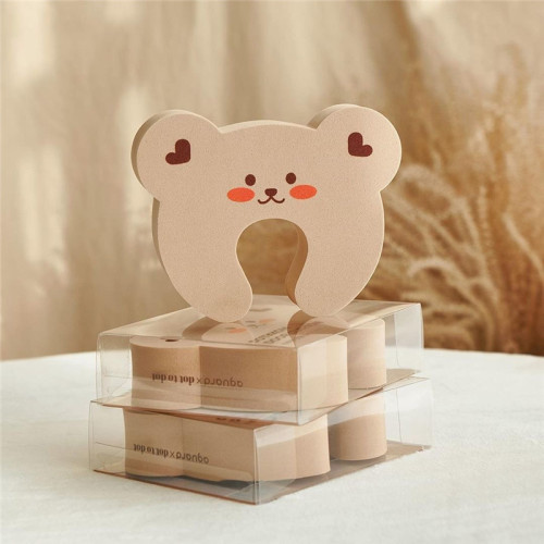 ins Korean bear door handle anti-collision children's room anti-pinch safety door stop bedroom door closing artifact