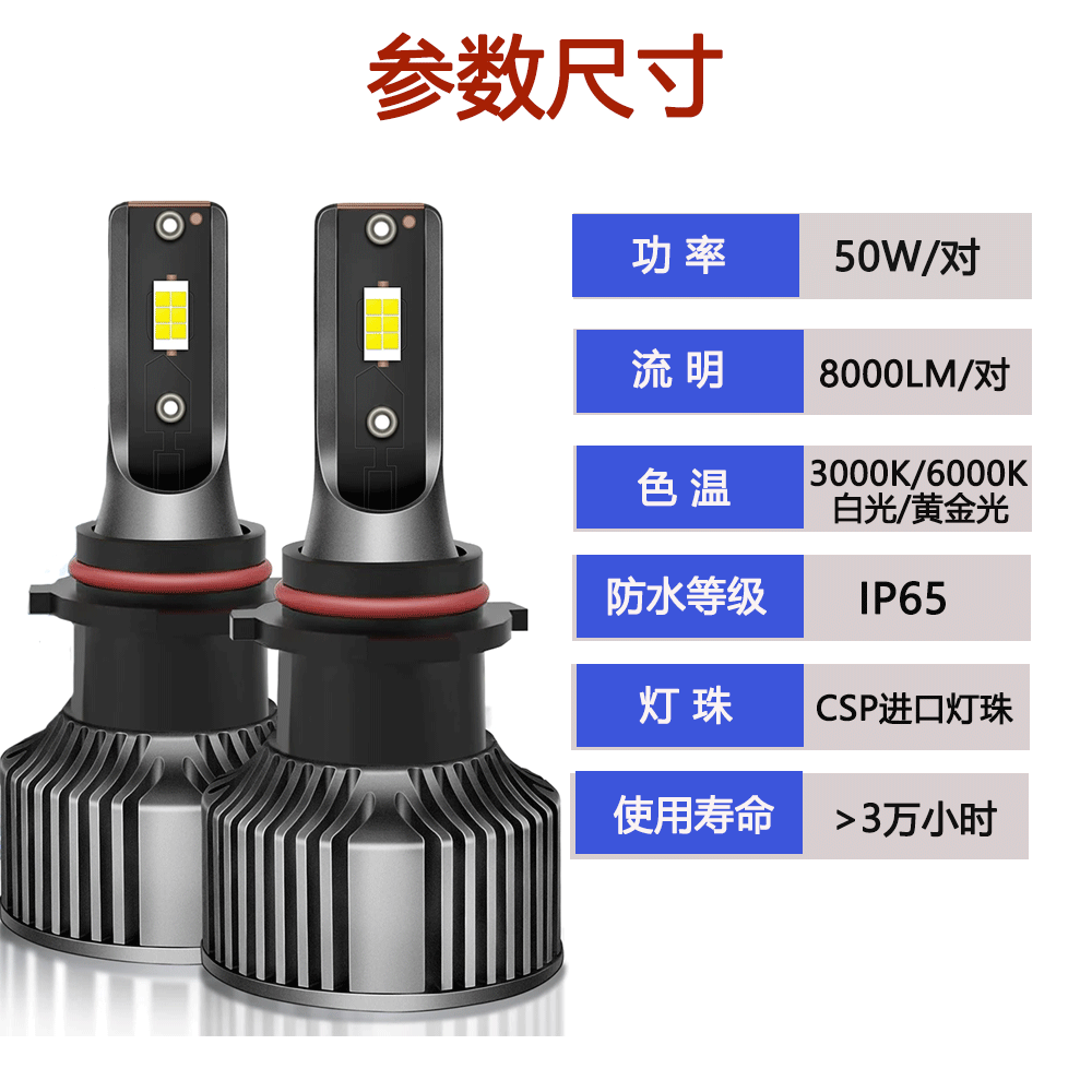 Car LED front fog light bulb PSX26w for Highlander modification 9006 super bright h11 Free Passenger white and yellow light PSX24W