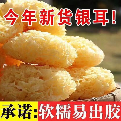 Factory direct sales, hand-selected basswood small white fungus, new fungus, glutinous fungus soup, snow fungus, Gutian dry goods, white fungus, no