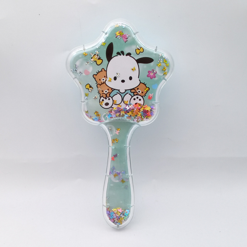 KT gato rocker pein cuadrado pein de pelo rizado caricatura encantador corazón de una niña Sanrio Kitty Gato masaje de aire acústico