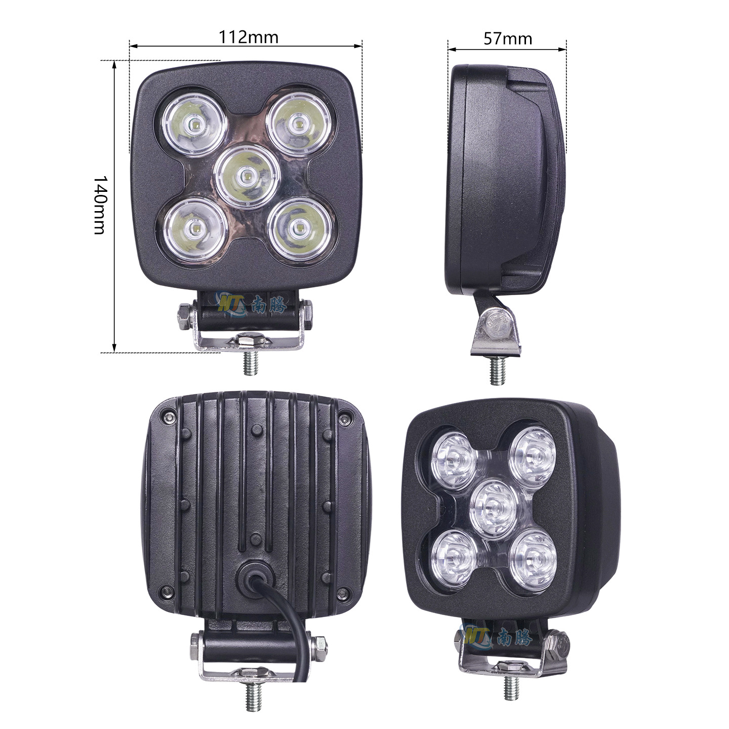 Carcasa para luces de coche, carcasa para luces de vehículos todoterreno, carcasa para luces de trabajo de coche, carcasa de aleación de aluminio para focos de coche, luz de coche.