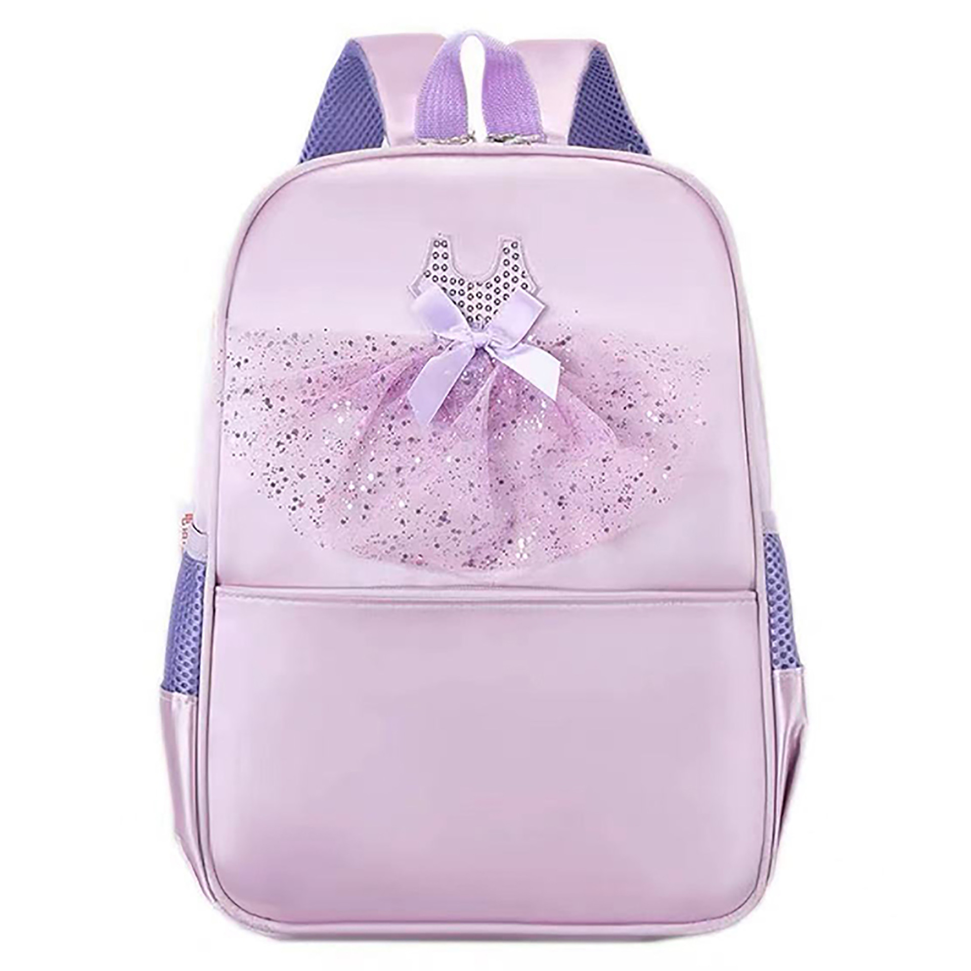 Bolso de baile con falda de lazo dulce Bolso de baile para niña de gran capacidad de moda 2025 nuevo estilo mochila para niños marea
