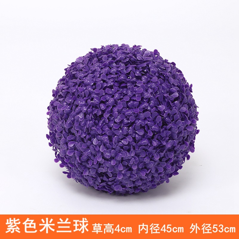 Planta Artificial Decorativa, Bola de Milán Verde, Decoración de Techo, Flor Artificial de Plástico, Exhibición de Inauguración de Centro Comercial, Bola de Hierba de Eucalipto