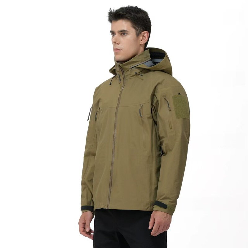 Cross-Border Taizhou Niaojia Hardshell Jacket Alpha Gen2.2 Three-Layer Taped Seam Military Version Hooded Jacket