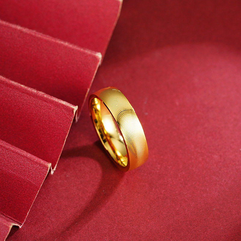 Anillo de oro Arena de Vietnam Seiko anillo de ojo de gato moda simple transfronteriza en vivo al por mayor suministro de anillo de aleación de cobre