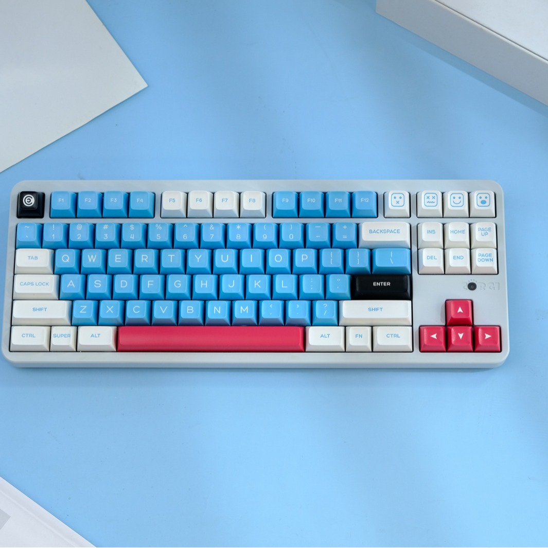 ABS material SA height ball cap sublimation Lilith blue red theme large full set universal mechanical keyboard cap