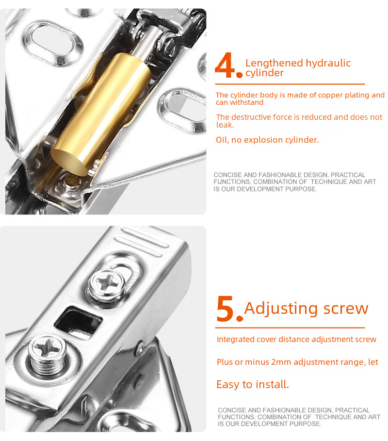 304 stainless steel hinge cabinet wardrobe door buffer hydraulic damping spring hinge furniture hardware accessories wholesale