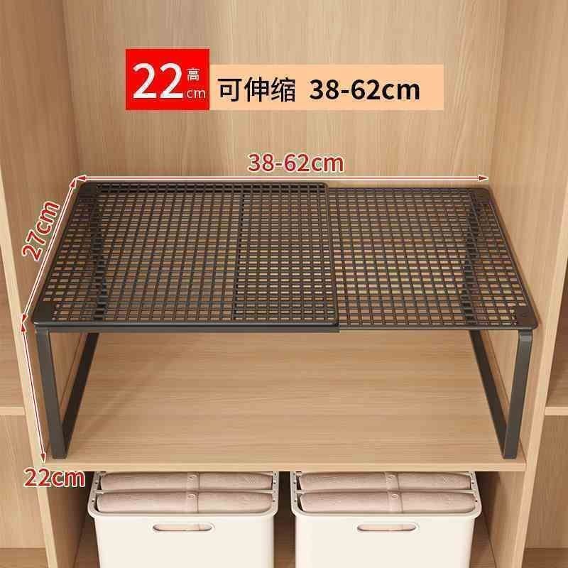 衣柜分层隔板收纳神器柜子橱柜内可伸缩置物架衣橱鞋柜隔断整理板|undefined