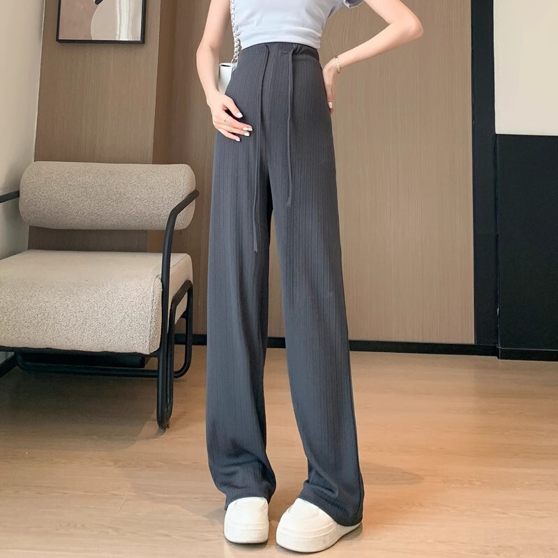 宽松舒适孕妇裤胖妹妹大码高腰不勒垂感直筒休闲透气百搭孕期长裤|undefined