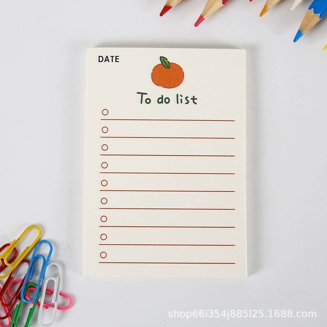 Fruit Bear Notepad Set, 50 pages, assorted colorful covers, cute little message book
