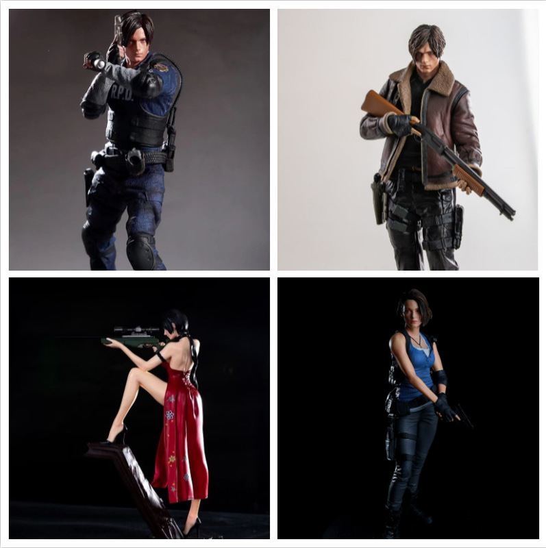 Resident Evil Lyon Gil Game Figure Ornament Leather Lyon Ada King Game Anime Figure Model