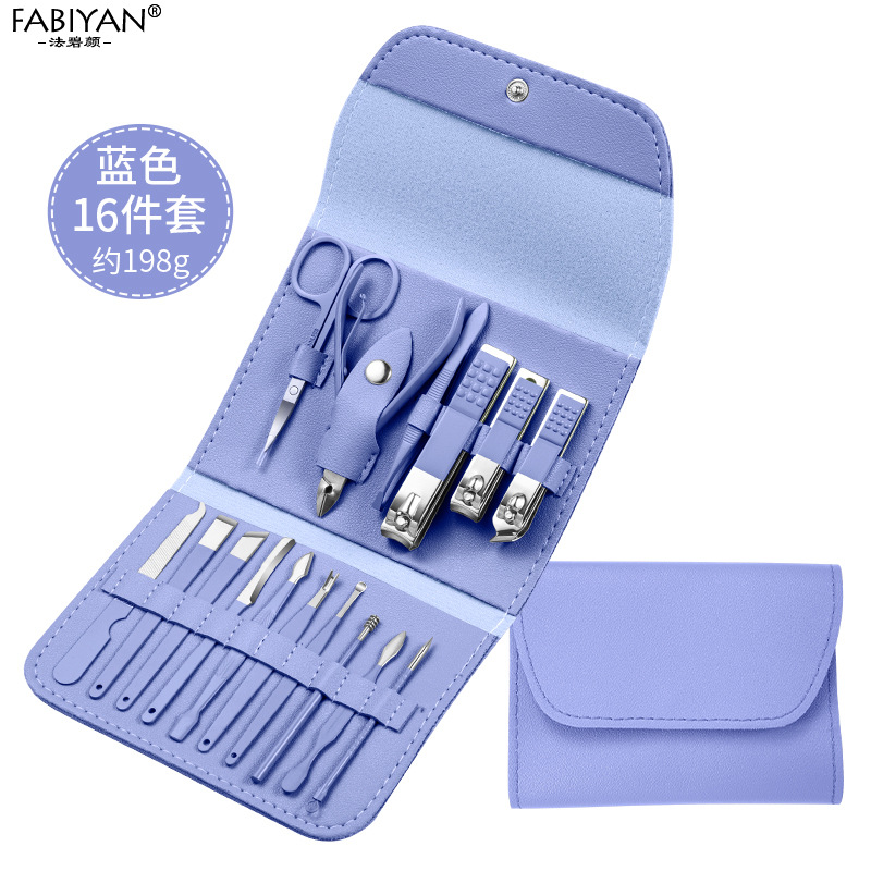 Conjunto de 16 piezas azul