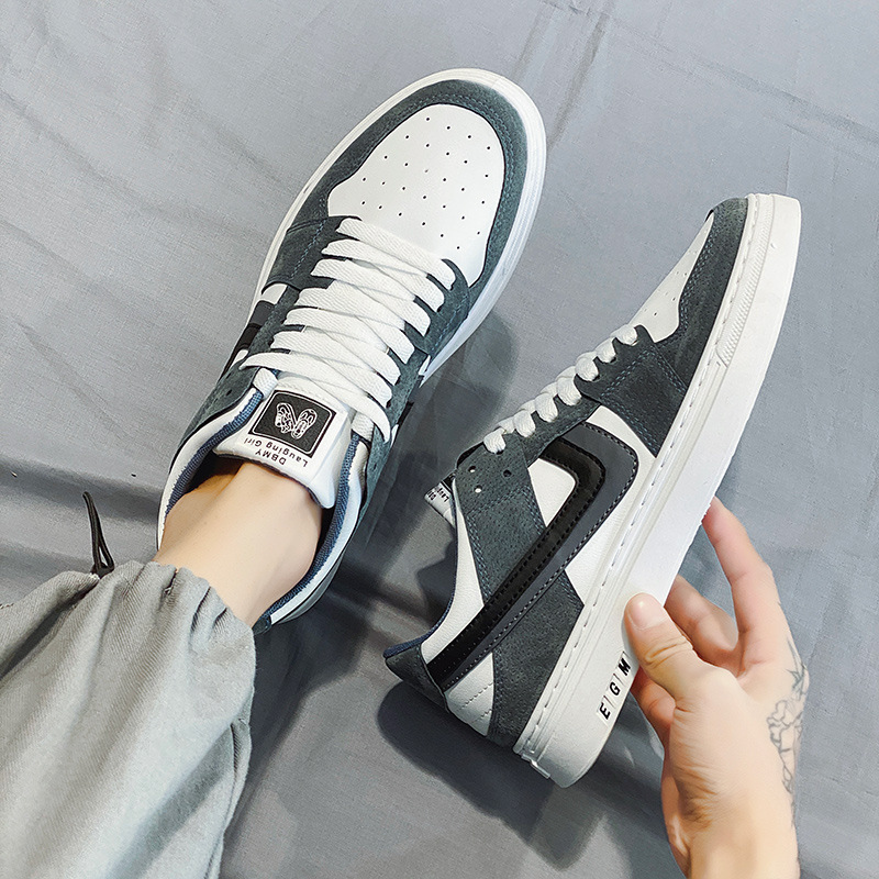 Aj Men's Shoes 2025 Spring New Trendy Casual Sneakers Men's Spring Air Force One Korean Style Versatile Trendy Shoes