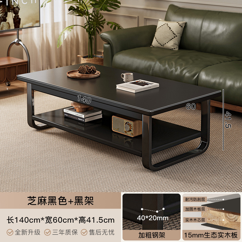 Mesa de café sala de estar hogar pequeño apartamento simple moderno creativo mesa de té de doble capa sofá lado mesa cuadrada simple mesa pequeña
