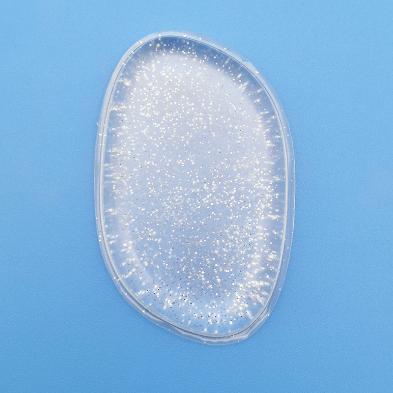 Las herramientas húmedas y secas de doble cara de belleza no comen polvo Polvo de maquillaje de silicona transparente soplo de látex súper suave gota de agua redonda 3D
