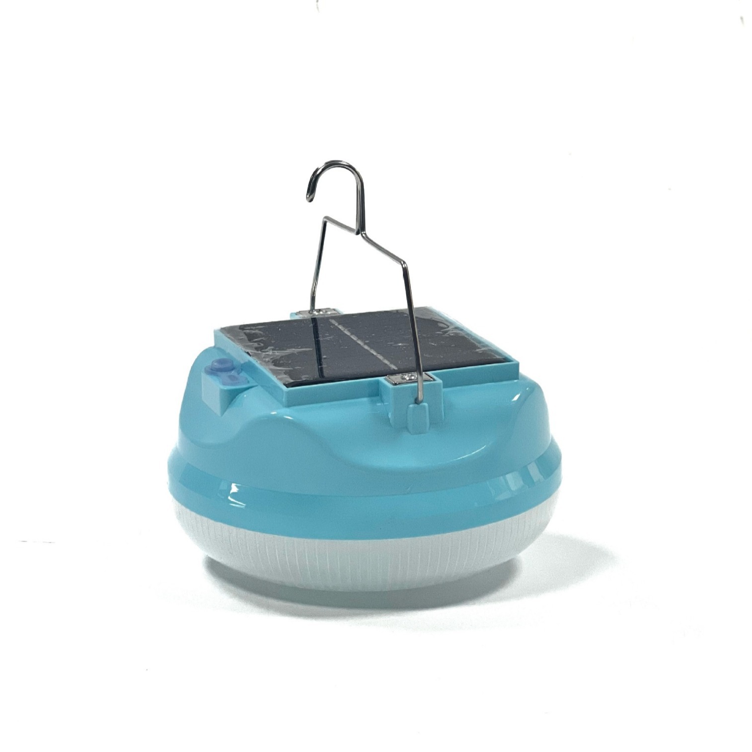 Solar-powered UFO-shaped rechargeable bulb light for street vendors, night markets, and other outdoor markets; long battery life and super bright illumination.
