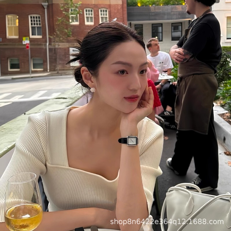 时尚百搭耳环个性小众轻奢高级感耳钉拉丝金属虎眼石秋冬耳饰配饰|undefined