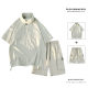 Polo Shirt Short-sleeved T-shirt Men's Summer 2024 New Casual Sports suit Ice Silk Trendy Brand Loose Top Shorts