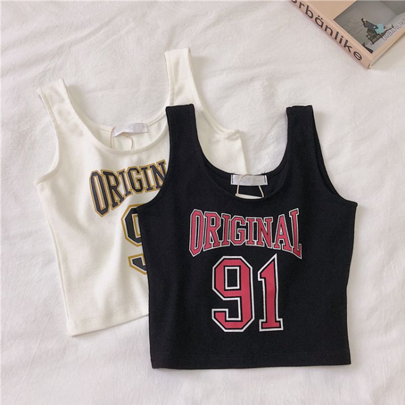 American-style Sweet Spice Girl Inner Small Sling Ice Silk Vest Women's Summer Thin Design Sense Short Outer Wear Sleeveless Top American-style Sweet Spice Girl Inner Small Sling Ice Silk Vest Women's Summer Thin Design Sense Short Outer Wear Sleeveless Top