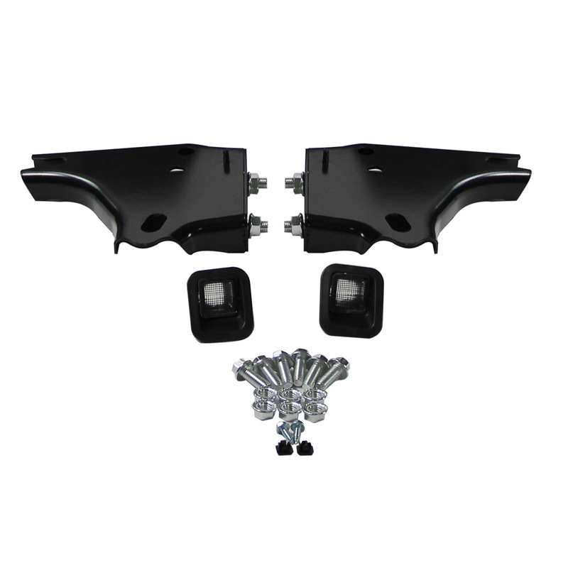 Compatible con los modelos Toyota Tacoma 16-20, parachoques trasero negro original con ensamblaje de orificio para radar.