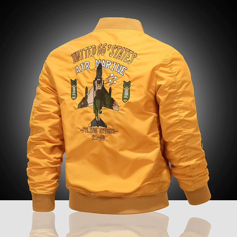 Men's thin jacket for leisure, with embroidery