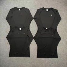 运动紧身衣长袖男女速干跑步田径体育生训练服蓝球健身高弹服秋冬