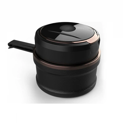 Car ashtray car with lid modified decoration - rose-gold
