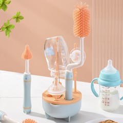 2023 Colorful Cup Brush Household Baby Bottle Cleaning Cup Brush Long Handle Sponge Water Cup Tea Stain Scrub Small Brush Set