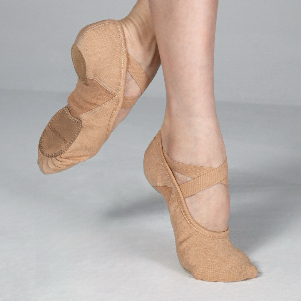 Elastic children's dancing ballet shoes