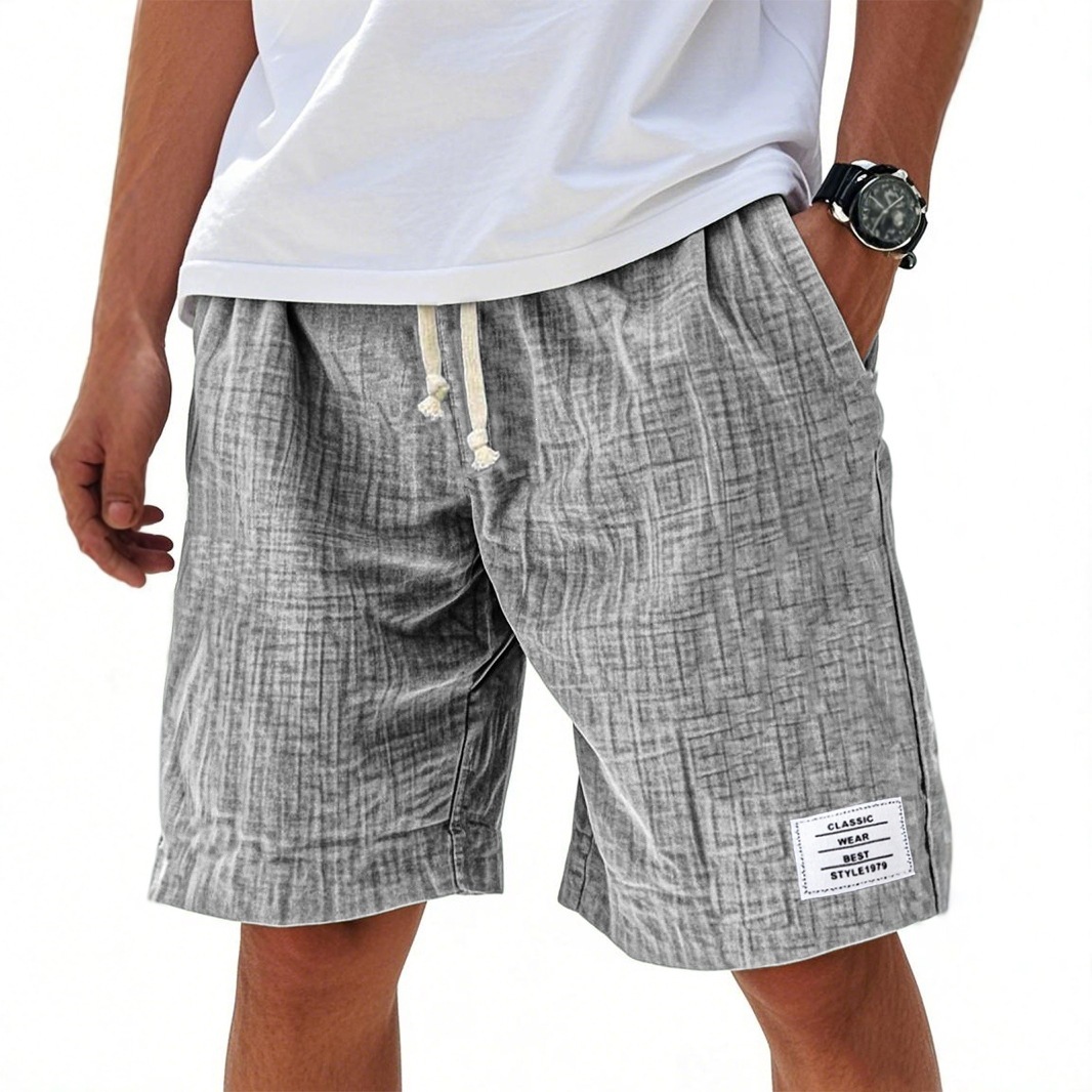 Men's Summer Casual Beach Pants Loose Fit With Pockets Style New_viptrois.com