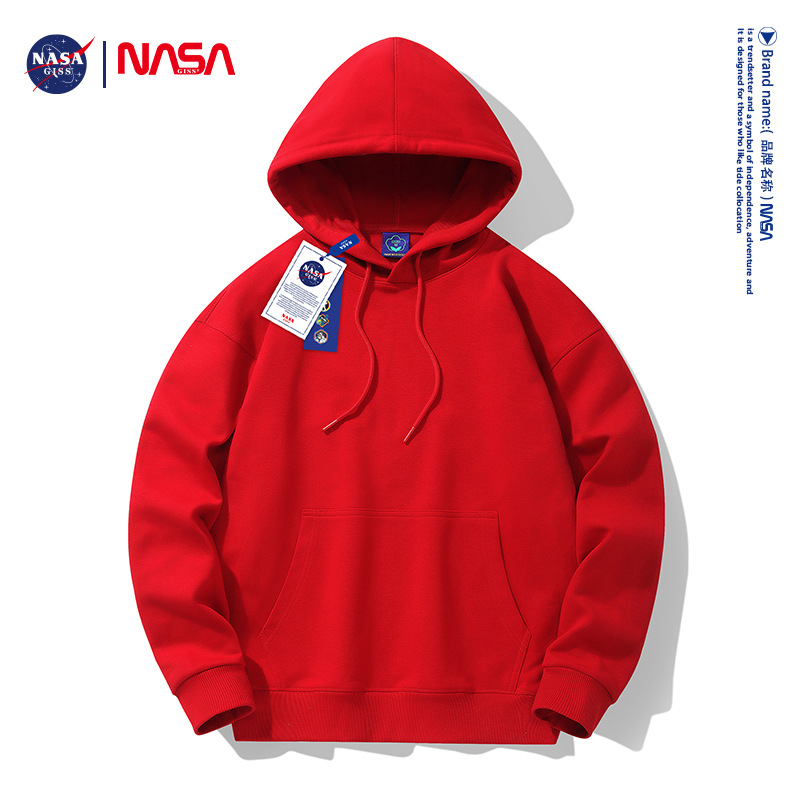 후드 레드 [얇은 스타일] 단색