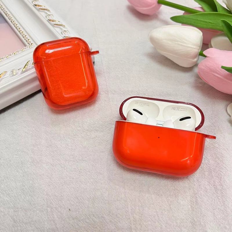 Airpods1/2 proアップルの3世代イヤホンカバーの透明tpuソフトシェルアップルbluetooth保護カバーを適用します。|undefined