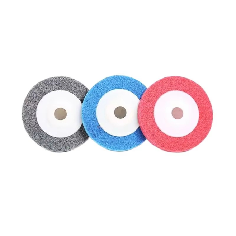 厂家直销100型加厚耐磨尼龙抛光轮 高亮度纤维角磨片 9P 12P