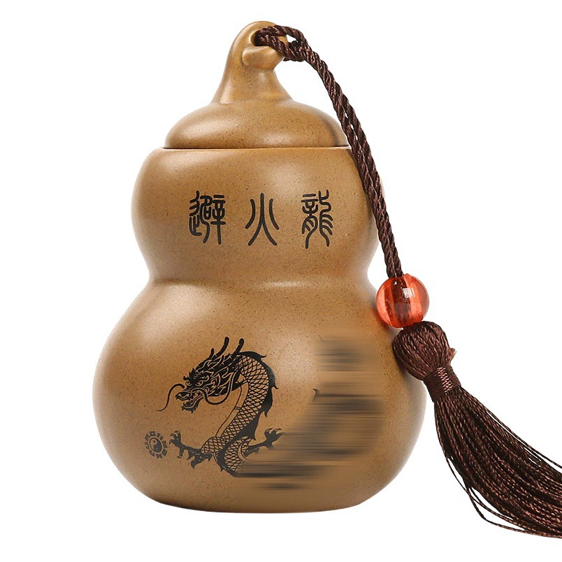 Украшения огненного дракона в северо-западном углу сухой позиции кухни Огонь украшения Тяньмэнь Наньцай, чтобы разрешить владельцам-мужчинам избегать керамики из бутылок огненного дракона