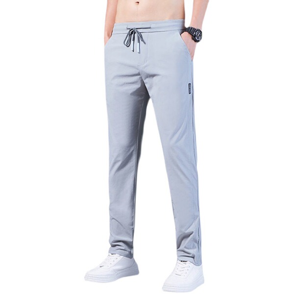 Summer silk thin men's breathable trousers