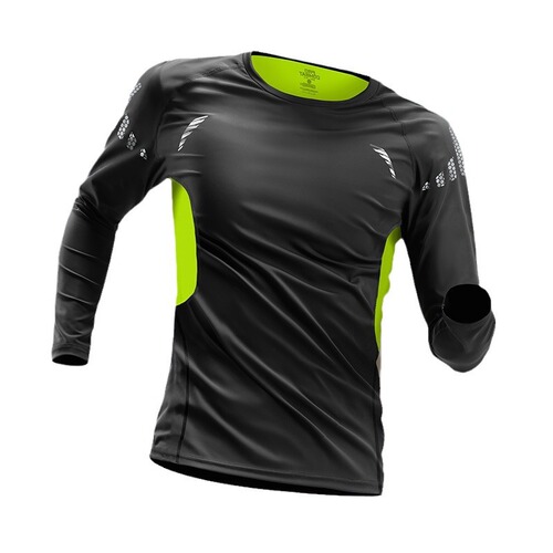 Men's Long-Sleeve Fleece Lined Base Layer Training Top for Winter Sports, Running, Basketball, Quick-Drying and Warm Insulation