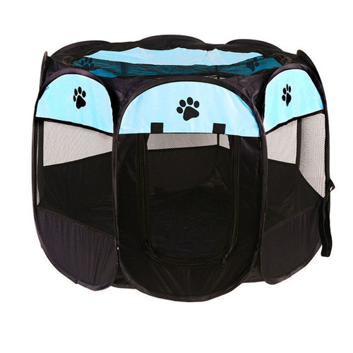Factory direct supply foldable pet octagonal tent, pet delivery room, Oxford cloth pet octagonal cage, cat nest and dog cage