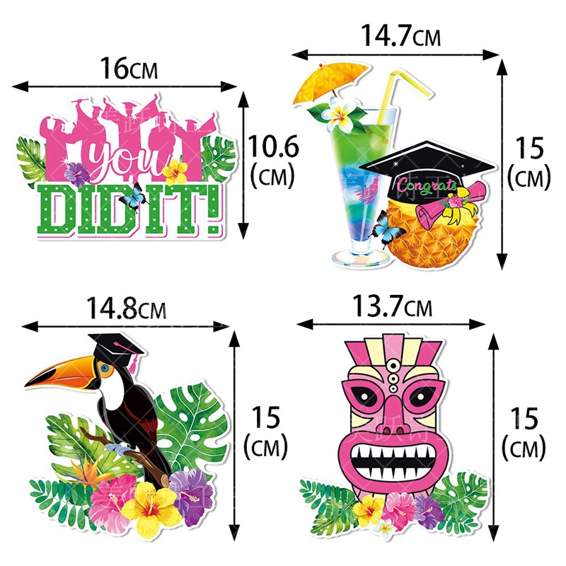 Amazon graduación flor de vasija decoración jugos hawaianos temporada de graduación fiesta flor de vasija decoración plug-in grad jugos