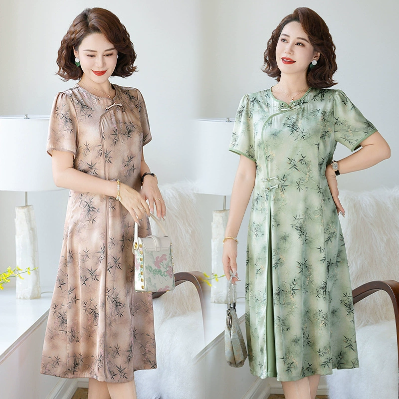 2025 новое платье с длинными рукавами, модное новое платье с цветочным принтом, большой размер, юбка средней длины, закрывающая живот, для похудения