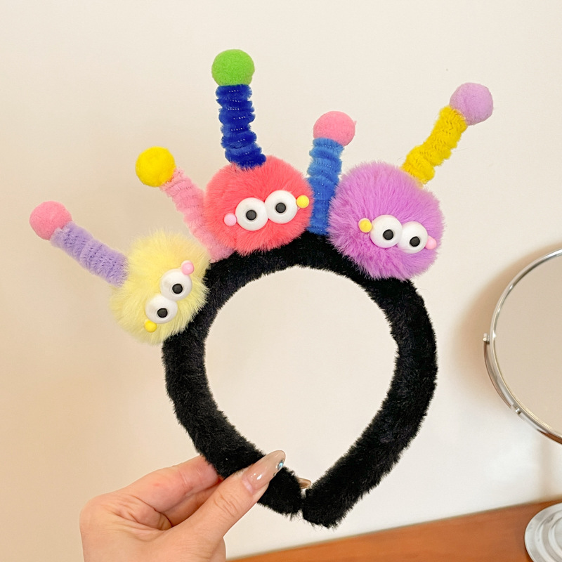 Cute pelúcia lavado facial correa de cabello para mujeres 2025 nuevo tipo de máscara especial para el cabello de maquillaje atar cabello correa de cabello